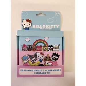 Surreal Entertainment Hello Kitty and Friends Playing Cards Deck w/ Storage Tin